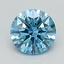 1.01 Ct. Fancy Vivid Blue Round Lab Grown Diamond