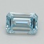 1.13 Ct. Fancy Intense Blue Emerald Lab Grown Diamond