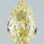 1.54 Ct. Fancy Intense Yellow Pear Lab Grown Diamond