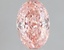 1.07 Ct. Fancy Vivid Pink Oval Lab Grown Diamond