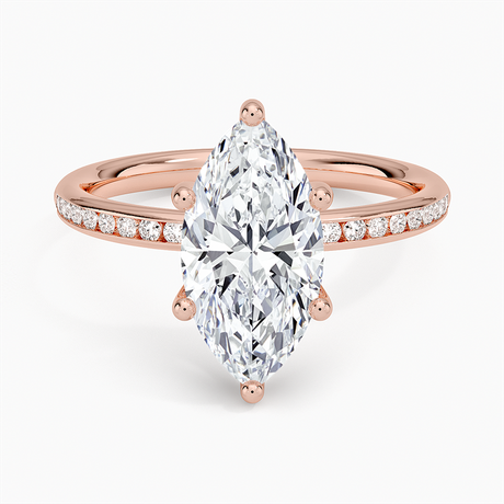 14K Rose Gold Tabitha Channel Set Diamond Ring
