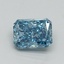 0.70 Ct. Fancy Vivid Blue Radiant Lab Grown Diamond