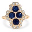 Art Deco Sapphire Cocktail Ring