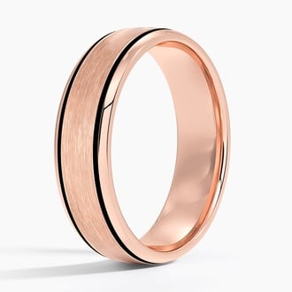 Everett 6mm Wedding Ring in 14K Rose Gold