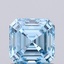1.05 Ct. Fancy Vivid Blue Asscher Lab Grown Diamond