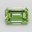 5.57 Ct. Fancy Vivid  Green Emerald Lab Grown Diamond