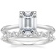 18K White Gold Lumiere Diamond Ring with Marseille Diamond Ring (1/3 ct. tw.)