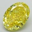 3.03 Ct. Fancy Vivid Yellow Oval Lab Grown Diamond