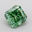 3.05 Ct. Fancy Vivid  Green Radiant Lab Grown Diamond