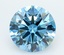 4.07 Ct. Fancy Vivid  Blue Round Lab Grown Diamond