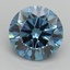 2.82 Ct. Fancy Vivid Blue Round Lab Grown Diamond