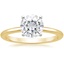 18K Yellow Gold Four-Prong Comfort Fit 1.5mm Ring, smalltop view