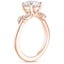 14K Rose Gold Arden Diamond Ring, smallside view