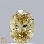 0.71 Ct. Fancy Intense Yellow Oval Lab Grown Diamond