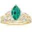 18K Yellow Gold Secret Garden Diamond Ring (1/2 ct. tw.) with Luxe Winding Willow Diamond Ring (1/4 ct. tw.)