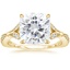 18K Yellow Gold Zinnia Diamond Ring (1/3 ct. tw.), smalltop view