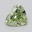 0.56 Ct. Fancy Vivid  Green Heart Lab Grown Diamond