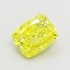 1.55 Ct. Fancy Vivid  Yellow Cushion Lab Grown Diamond