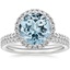 18KW Aquamarine Waverly Diamond Bridal Set (2/3 ct. tw.), smalltop view