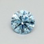 0.50 Ct. Fancy Vivid Blue Round Lab Grown Diamond