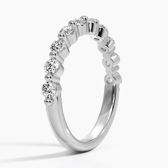 Bordeaux Shared Prong Diamond Ring (1/2 ct. tw.) in 18K White Gold