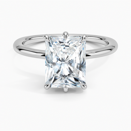 18K White Gold Freesia Six-Prong Solitaire Ring
