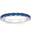 Platinum Gemma Ring with Sapphire Accents, smalltop view