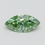 1.0 Ct. Fancy Vivid Pacific Green Marquise Lab Grown Diamond