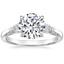 18K White Gold Simply Tacori Three Stone Diamond Ring (1/3 ct. tw.), smalltop view