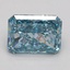 1.55 Ct. Fancy Vivid Blue Radiant Lab Grown Diamond