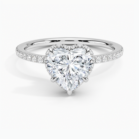 Double Hidden Halo Engagement Ring - Gala