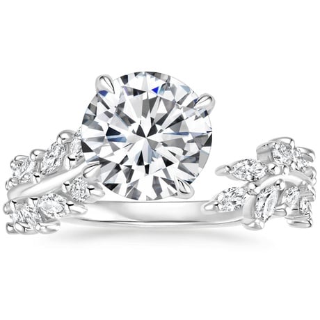 Platinum Sweeping Ivy Diamond Ring (1/2 ct. tw.)