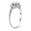 The Bedelia Ring, smalltop view on a hand