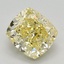 1.82 Ct. Fancy Intense Yellow Cushion Lab Grown Diamond