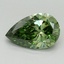 1.15 Ct. Fancy Vivid Green Pear Lab Grown Diamond