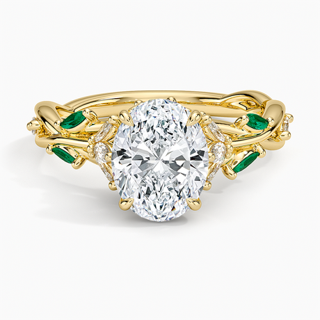 Secret Garden Lab Emerald and Diamond Ring
