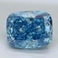 2.01 Ct. Fancy Vivid Malibu Blue Cushion Lab Grown Diamond