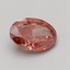 1.58 Ct. Fancy Vivid Pink Oval Lab Grown Diamond
