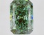 3.41 Ct. Fancy Vivid  Green Radiant Lab Grown Diamond