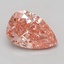 5.09 Ct. Fancy Vivid Pink Pear Lab Grown Diamond