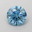 1.08 Ct. Fancy Vivid Blue Round Lab Grown Diamond