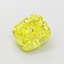 1.35 Ct. Fancy Vivid  Yellow Cushion Lab Grown Diamond