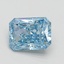 1.49 Ct. Fancy Vivid Blue Radiant Lab Grown Diamond