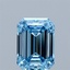 1.50 Ct. Fancy Vivid Blue Emerald Lab Grown Diamond