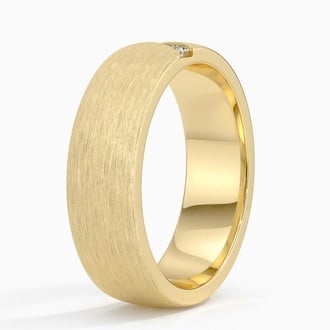 Diagonal Diamond Men's Ring