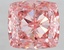 5.40 Ct. Fancy Vivid  Pink Cushion Lab Grown Diamond
