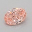 0.81 Ct. Fancy Vivid Pink Oval Lab Grown Diamond