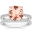 18KW Morganite Amelie Diamond Bridal Set, smalltop view