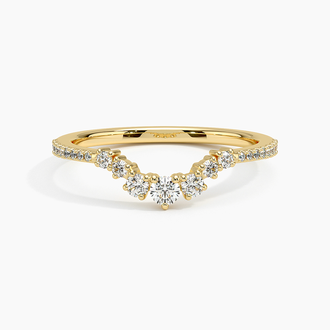 Luxe Aria Contoured Diamond Ring (1/4 ct. tw.) in 18K Yellow Gold