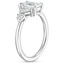 18K White Gold Côte Asymmetrical Diamond Ring (1/4 ct. tw.), smallside view